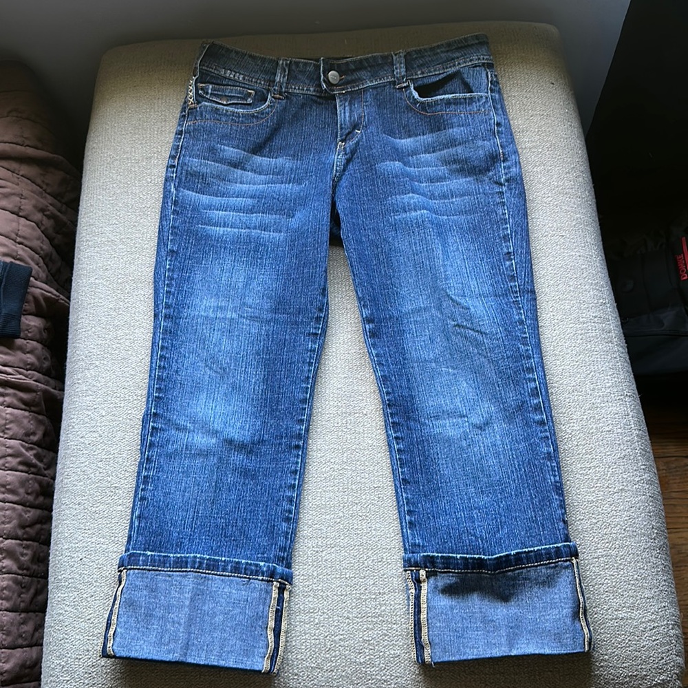 Jordache Cropped Jeans Sz 7/8 Denim Capri